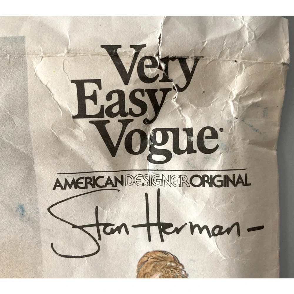 Vogue American Designer 2059 Stan Herman Misses Evening Dress Sz 14 Uncut '79